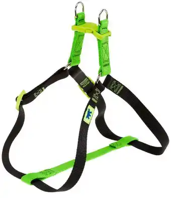 Peitoral ferplast easy colours para cães verde