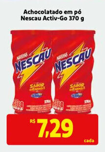 Mercado Extra Achocolatado em po Nescau Activ-Go 370g oferta