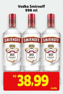 Mercado Extra Vodka Smirnoff 998ml oferta