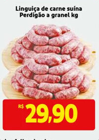 Mercado Extra Linguica de carne Suina Perdigao a granel 1kg oferta
