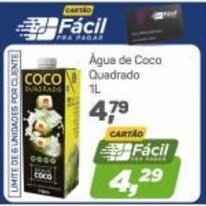 Arena Atacado Agua de Coco Quadrado 1L oferta