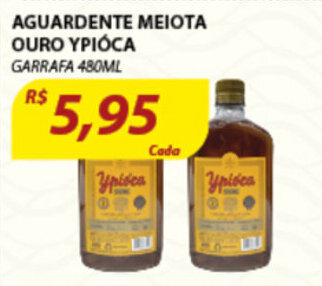 Assaí Atacadista Aguardente Meiota Ouro Ypioca 480ml oferta