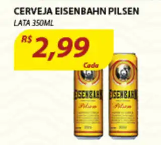 Assaí Atacadista Cerveja Eisenbahn Pilsen 350ml oferta