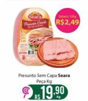 Comercial Esperança Presunto sem capa Seara peca 1kg oferta