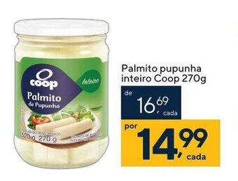 Palmito pupunha Inteiro Coop 270g