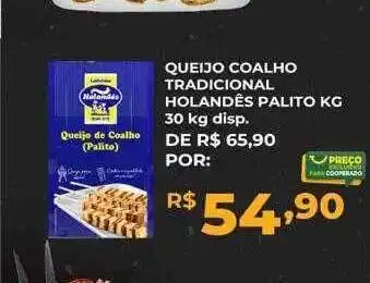 Cooper Queijo coalho tradicional holandês palito oferta