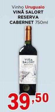 Supermercados Mundial Vinho uruguaio vinã salort reserva cabernet oferta