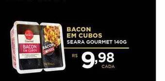 Supermercados Mundial Bacon em cubos seara gourmet oferta