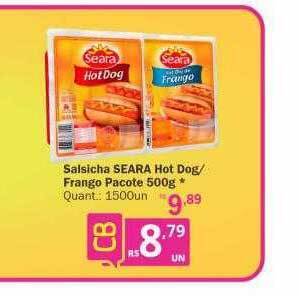 Althoff Supermercados Salsicha seara hot dog-frango pacote oferta