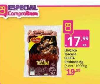 Linguiça toscana sulita resfriada kg