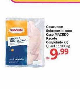 Althoff Supermercados Coxas com sobrecoxas com osso macedo pacote congelado kg oferta