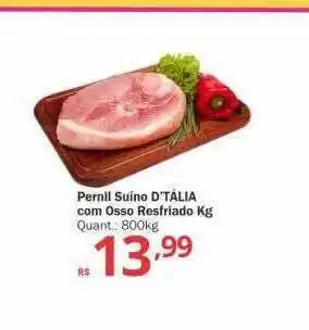 Althoff Supermercados Pernil suíno d'tália com osso resfriado kg oferta
