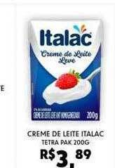 Boa Supermercados Creme de leite italac oferta
