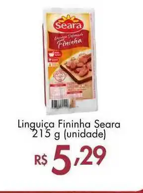Supermercados Imperatriz Linguiça Fininha Seara 215g oferta