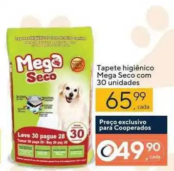 Tapete higiênico mega seco com 30