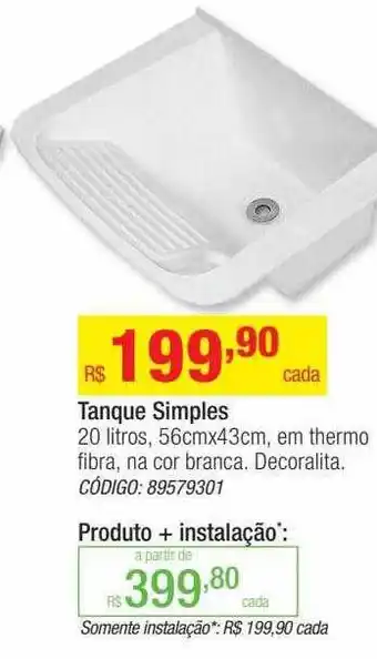 Leroy Merlin Tanque simples 20 litros decoralita oferta