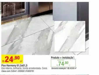 Leroy Merlin Piso harmony 61.5x61.5 uso interno ceral oferta