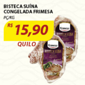 Assaí Atacadista Bisteca Suina Congelada Frimesa 1kg oferta