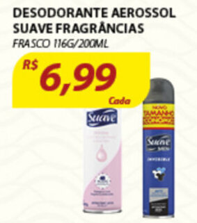 Desodorante Aerossol Suave Fragrancias 116g/200ml