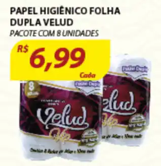 Assaí Atacadista Papel Higiénico Folha Dupla Velud oferta