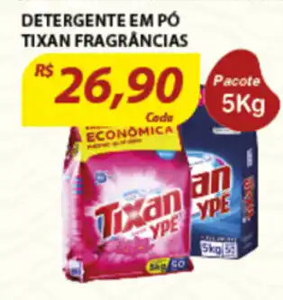 Assaí Atacadista Detergente em Po Tixan Fragrancias 5kg oferta