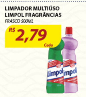 Assaí Atacadista Limpador Multiuso Limpol Fragrancias 500ml oferta