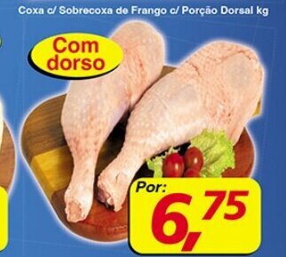 Supermercados Guanabara Coxa c/ Sobrecoxa de Frango c/ Porcao Dorsal 1kg oferta
