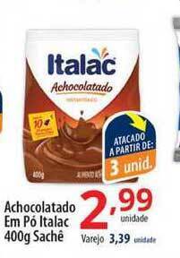 Akki Atacadista Achocolatado Em Pó Italac 400g oferta