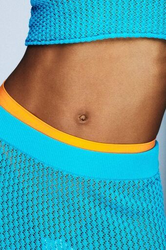 ZARA Suéter de tricô pointelle oferta