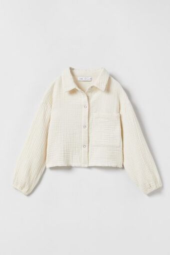 ZARA Camisa com textura oferta