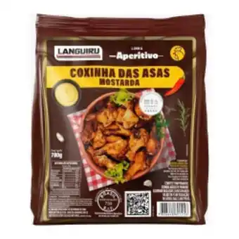 Asun Coxinha das asas de frango aperitivo mostarda 700g languiru oferta