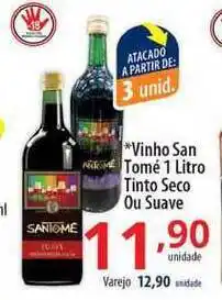 Akki Atacadista Vinho San Tomé 1 Litro Tinto Seco Ou Suave 1L oferta