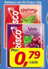 Refresco em po Frisco 25g