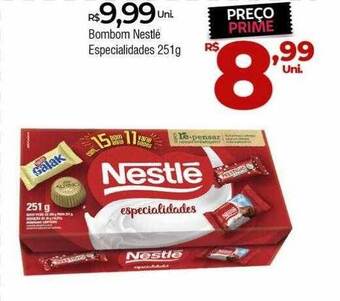 Brasão Supermercados Bombom nestlé especialidades oferta