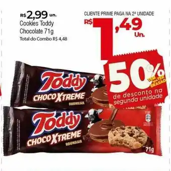 Brasão Supermercados Cookies chocolate 50% de desconto segunda unidade oferta