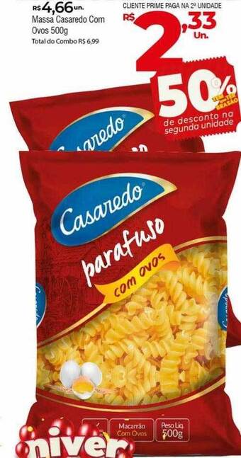 Brasão Supermercados Massa casaredo com ovos oferta