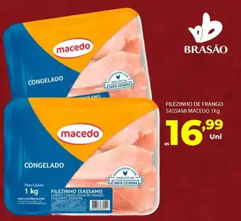 Brasão Supermercados Filezinho de frango sassami macedo oferta
