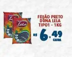 Bahamas Supermercados Feijão Preto Dona Lela 1kg oferta