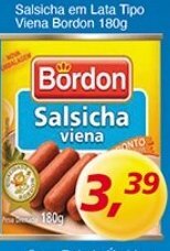 Supermercados Guanabara Salsicha em lata Tipo Viena Bordon 180g oferta