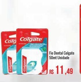 Mart Minas Fio dental colgate 50mt unidade oferta