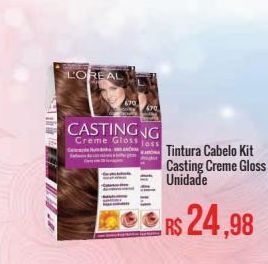 Tintura cabelo kit casting creme gloss unidade