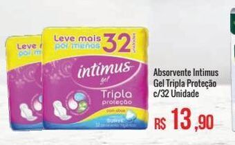 Mart Minas Absorvente intimus gel tripla proteção c/32 unidade oferta