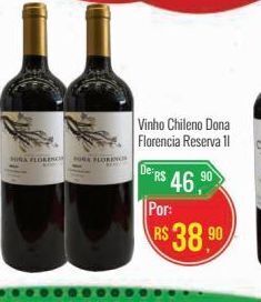 Mart Minas Vinho chileno dona florencia reserva 1l oferta