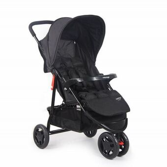 Carrinho de bebê voyage 3 rodas delta - preto
