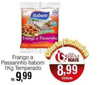 Supermercado Bem Barato Frango a passarinho itabom temperado oferta