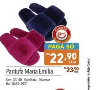 Supermercados Condor Pantufa Maria Emília oferta