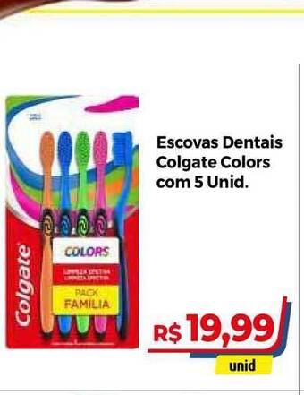 Hiper Moreira Escovas Dentais Colgate Colors oferta