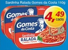 Sardinha Ralada Gomes da Costa 110g