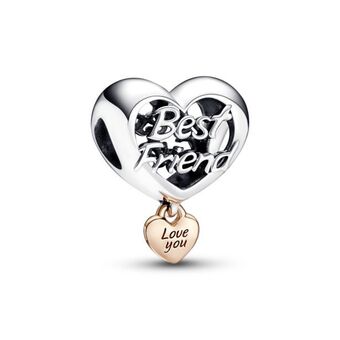 Charm de coracao amor pela melhor amiga