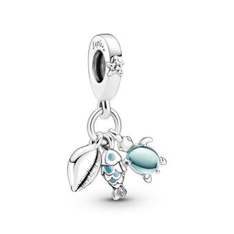 Pandora Charm pendente peixe_ tartaruga marinha e concha oferta